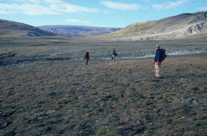 researchers on Ellesmere Island