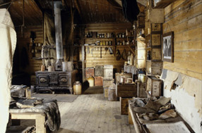 Inside of Shackleton's hut