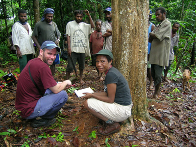 Joel Jurgens from the University of Minnesota and Margaret Singadan from the Forest Research Institute of PNG